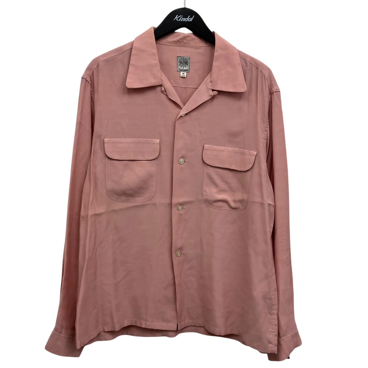 【中古】<br>WEARMASTERS<br>オープンカラーシャツ ピンク サイズ：M<br>【価格見直し】