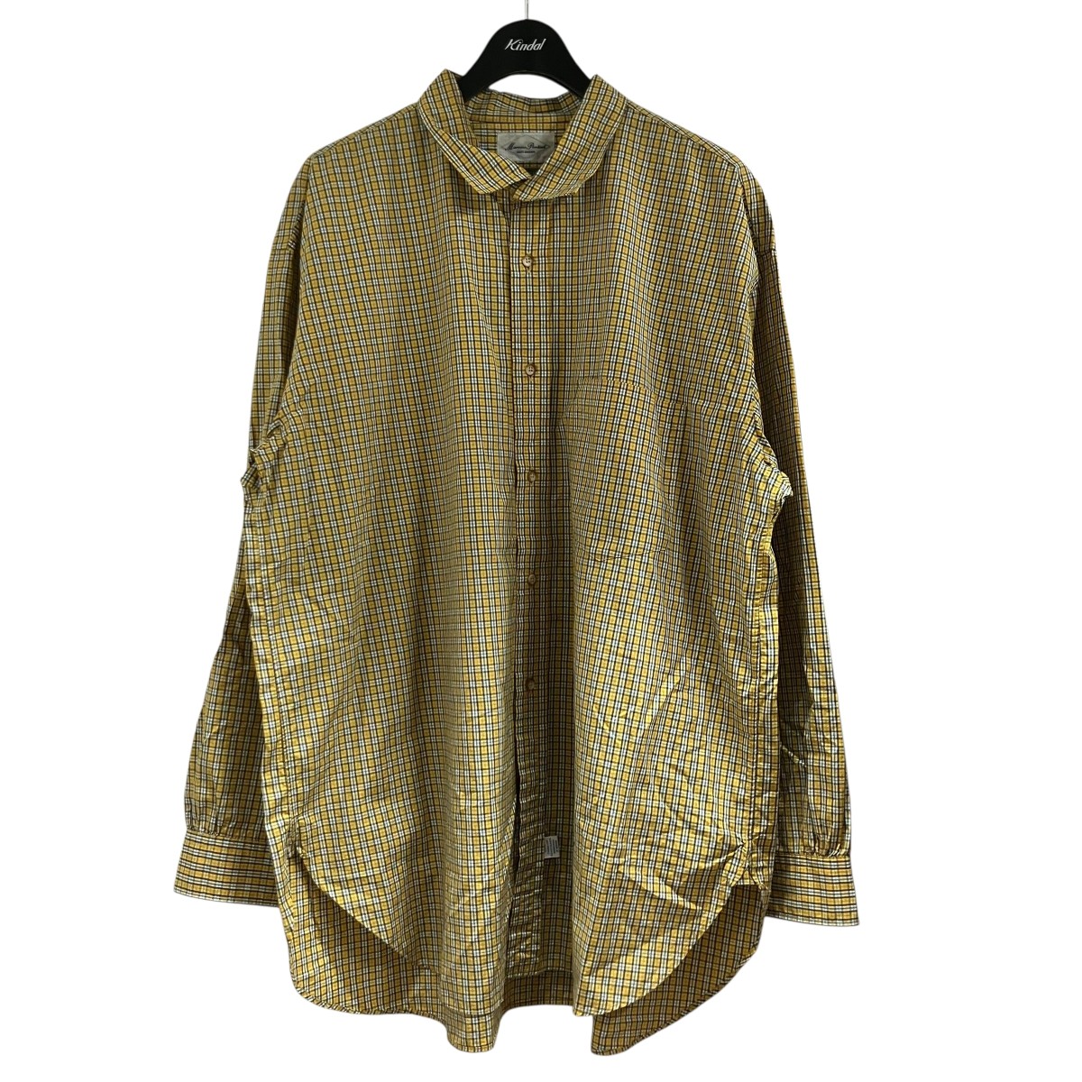 【中古】 Marvine Pontiak Shirt Makers チェック長袖シャツ イエロー サイズ:Free 【310326】(マーヴィンポンティアックシャツメイカーズ)