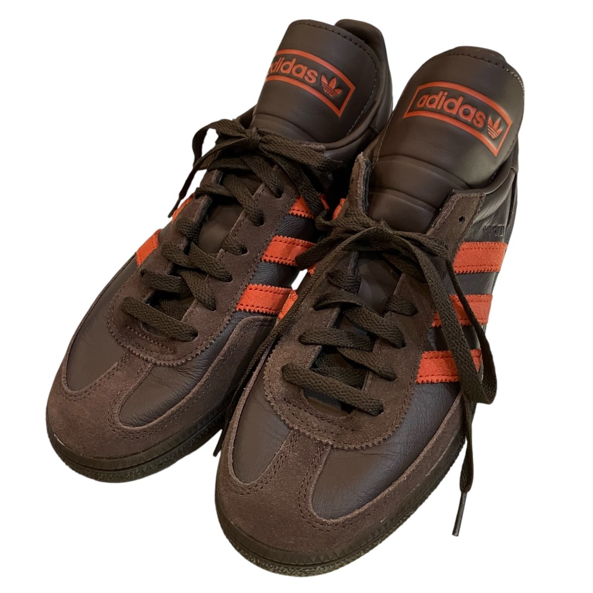 【中古】 adidas×shukyu×E-WAX　 ローカットスニーカー 675001 ブラウン サイズ：26.5CM 【010426】（アディダス×シューキュー×イーワックス）