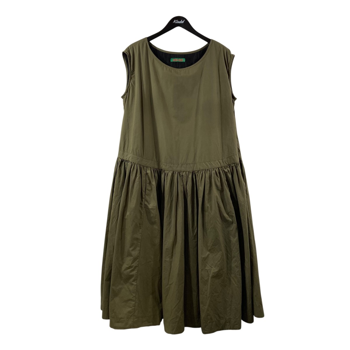 【中古】CASEY CASEY CCC DRESS ノースリーブ衣装 16FR370 オリーブ 大きさ：XS 【310326】（ケイシーケイシー）
