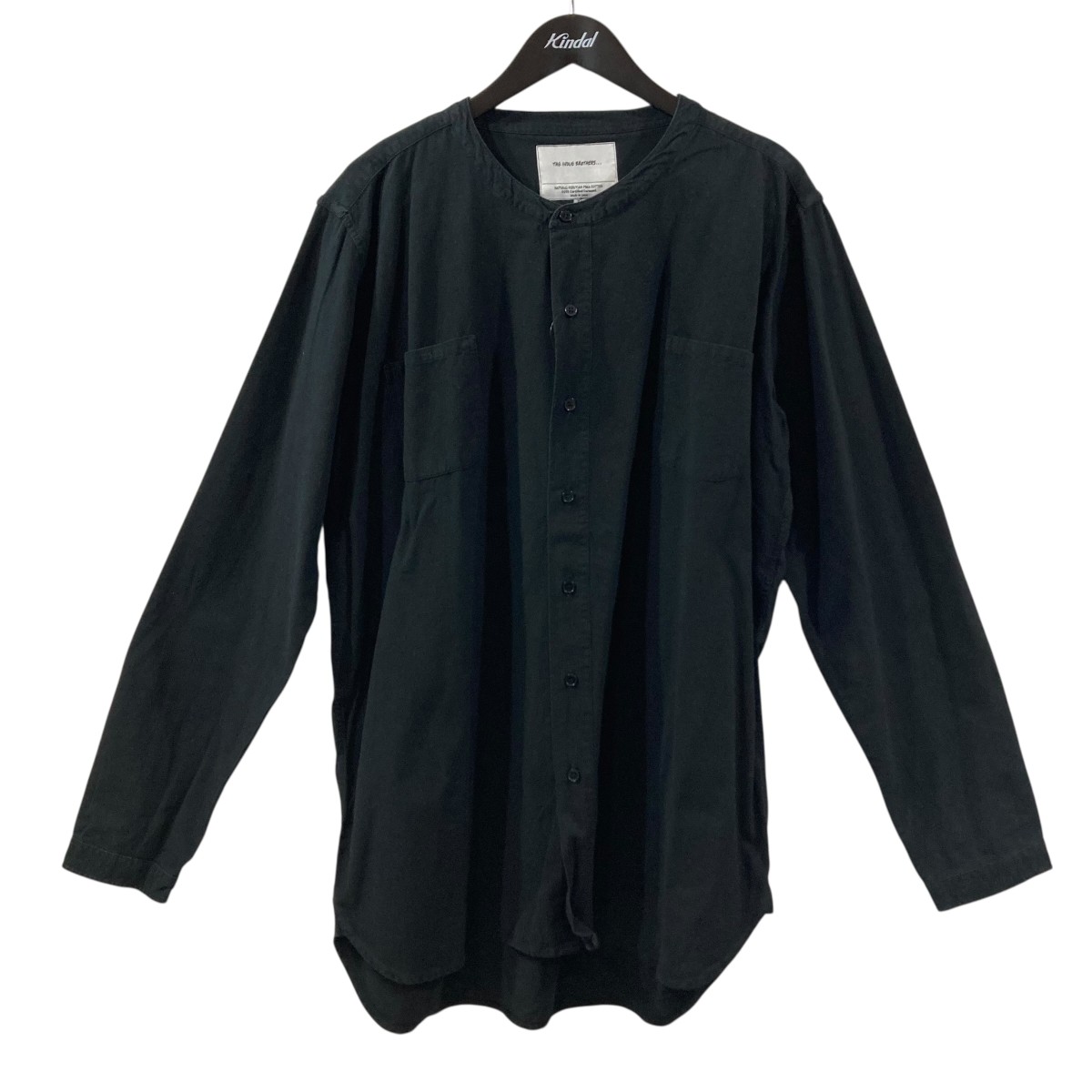 【中古】 THE INOUE BROTHERS　 ノーカラーシャツ ブラック サイズ：XL 【310326】（ザイノウエブラザーズ）