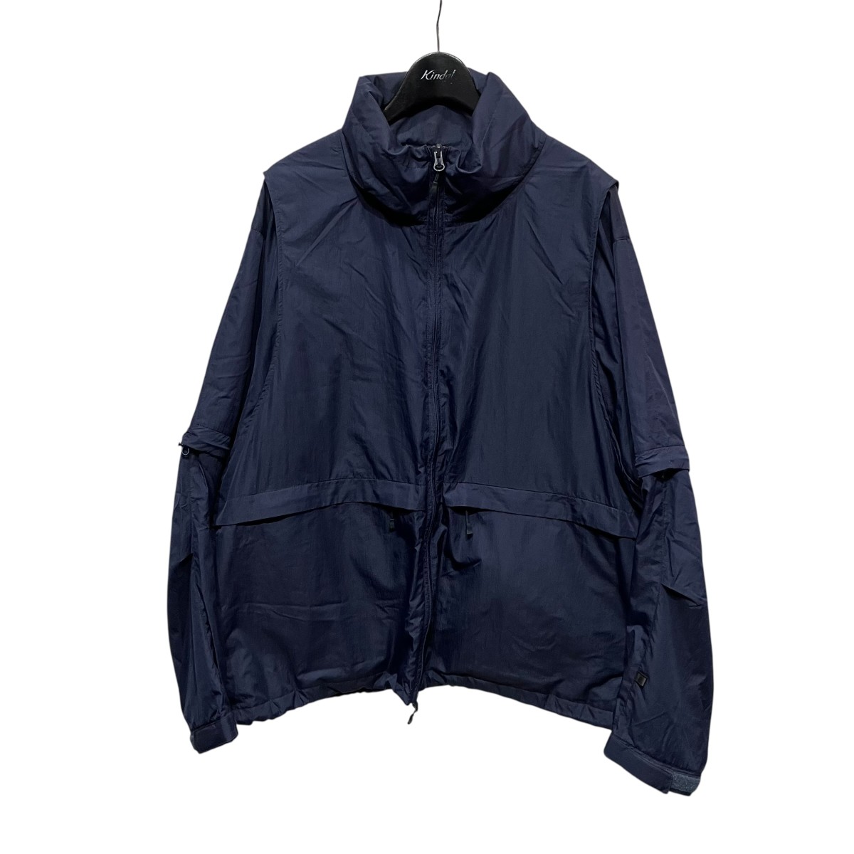 【中古】 DAIWA PIER39 TECH DETACHABLE WINDBREAKER JACKET ウィンドブレーカージャケット BJ-50024 ネイビー サイズ:S 【310326】(ダイワピア39)