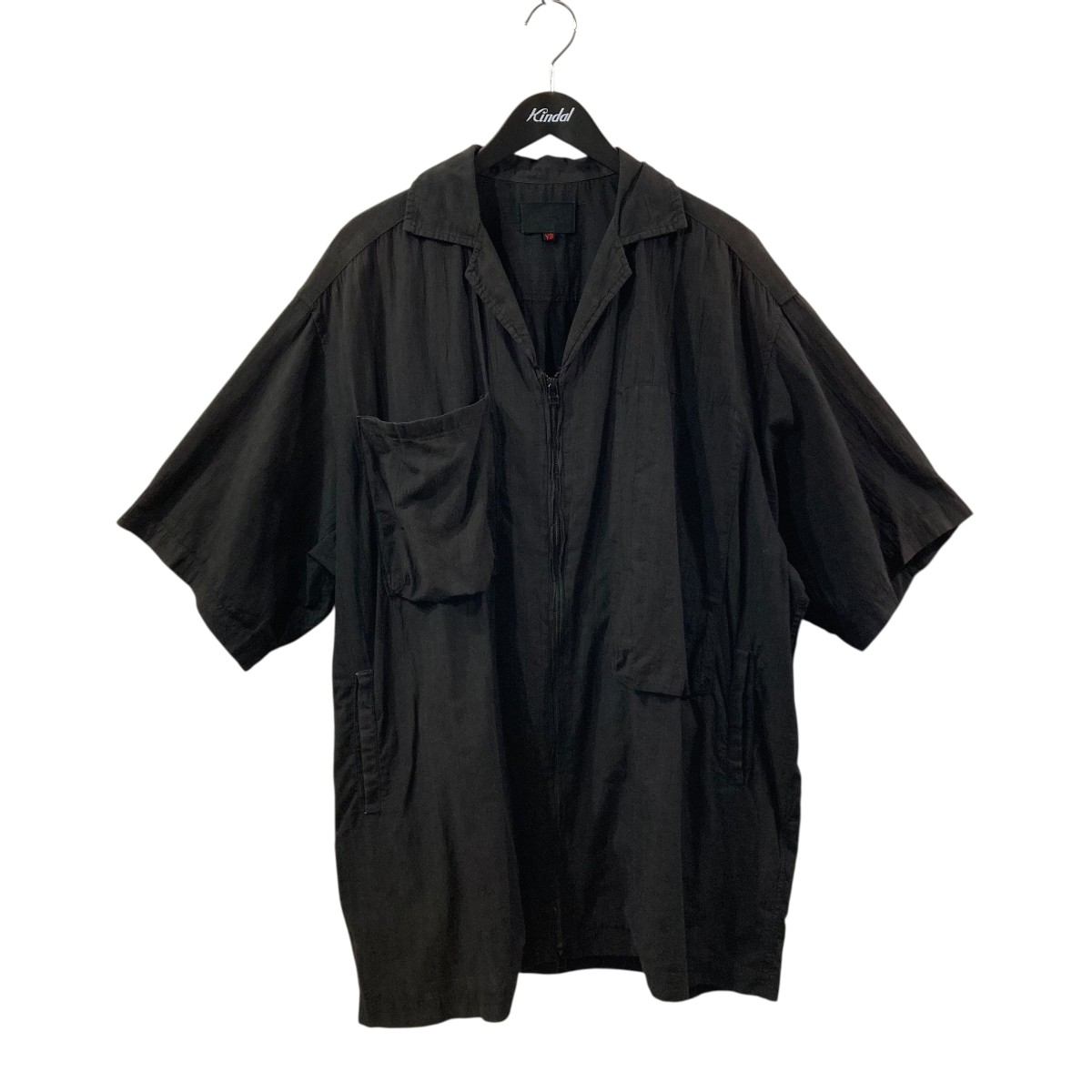【中古】 YOKOSAKAMOTO 半袖シャツ ブラック×パープル サイズ：M 【価格見直し】