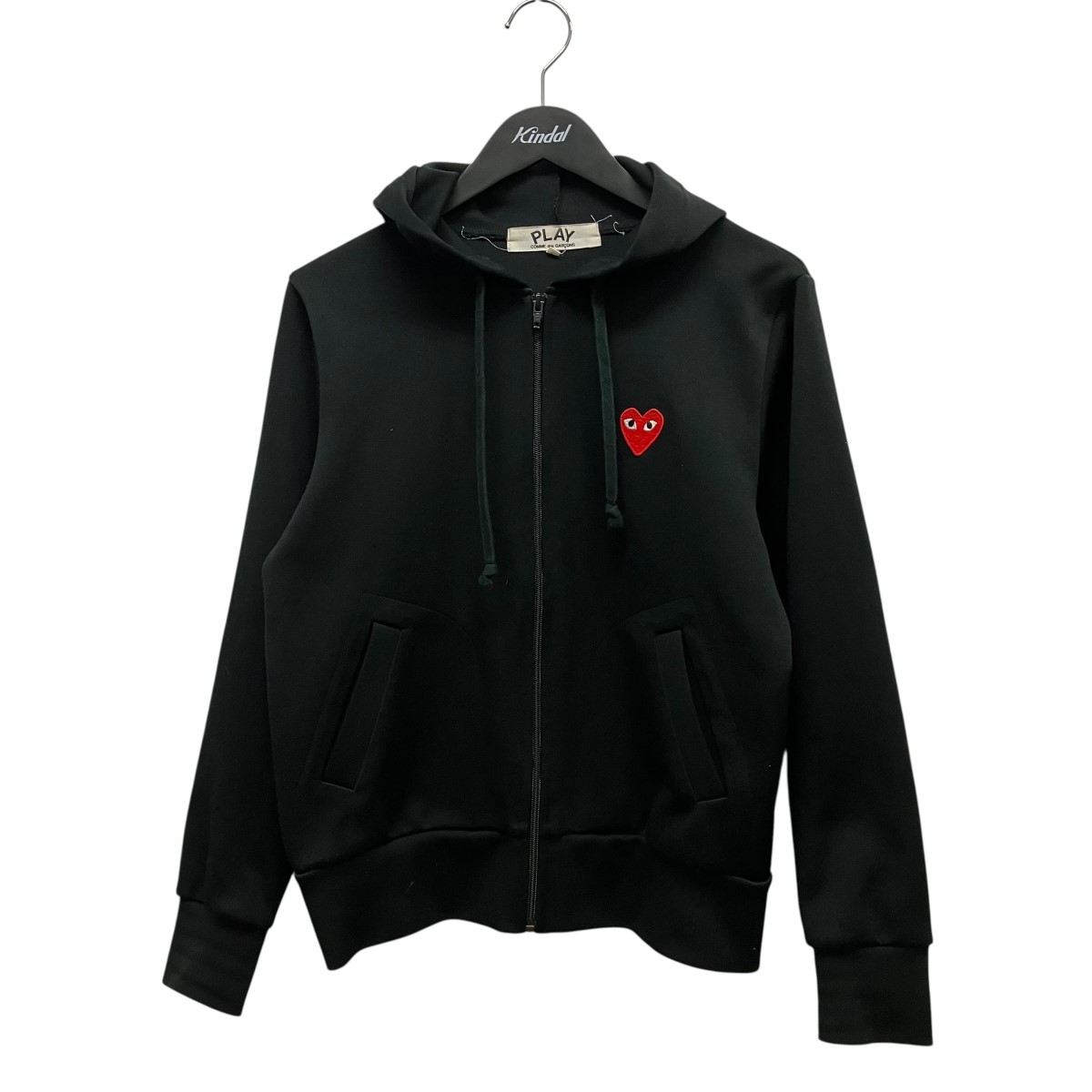【中古】\u003cBR\u003ePLAY COMME des GARCONS\u003cBR\u003eフーデットジップアップパーカー AZ-T171 黒いこと 大きさ：L\u003cBR\u003e【通貨価値思いなおす】