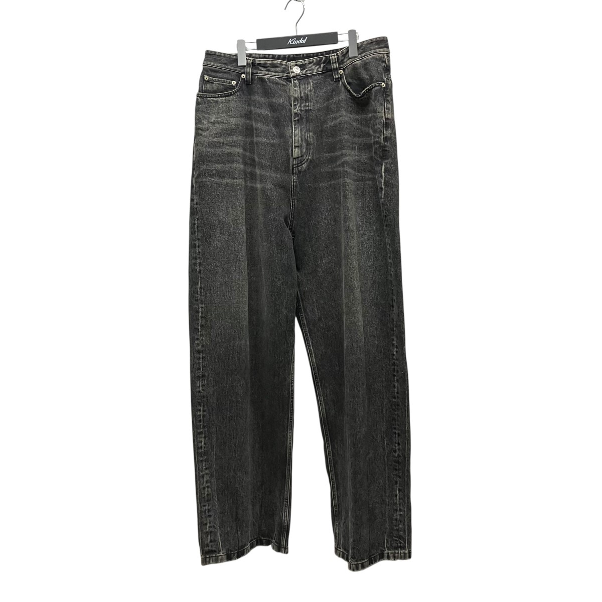 【中古】 BALENCIAGA　 PULL-UP TROUSERS バギーデニムパンツ 704282 グレー サイズ：XL 【310326】（バレンシアガ）