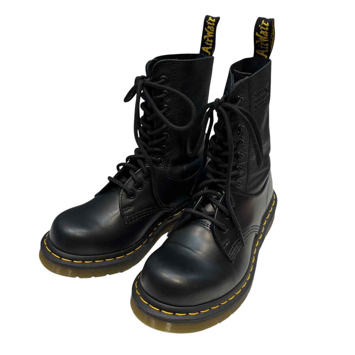 【中古】Dr．Martens×MM6 Maison Margiela 10大広間ブーツ 1460 TWIST 黒いこと 大きさ：UK4 【310326】（御医者さんマーチン×マルタンマルジェラ）