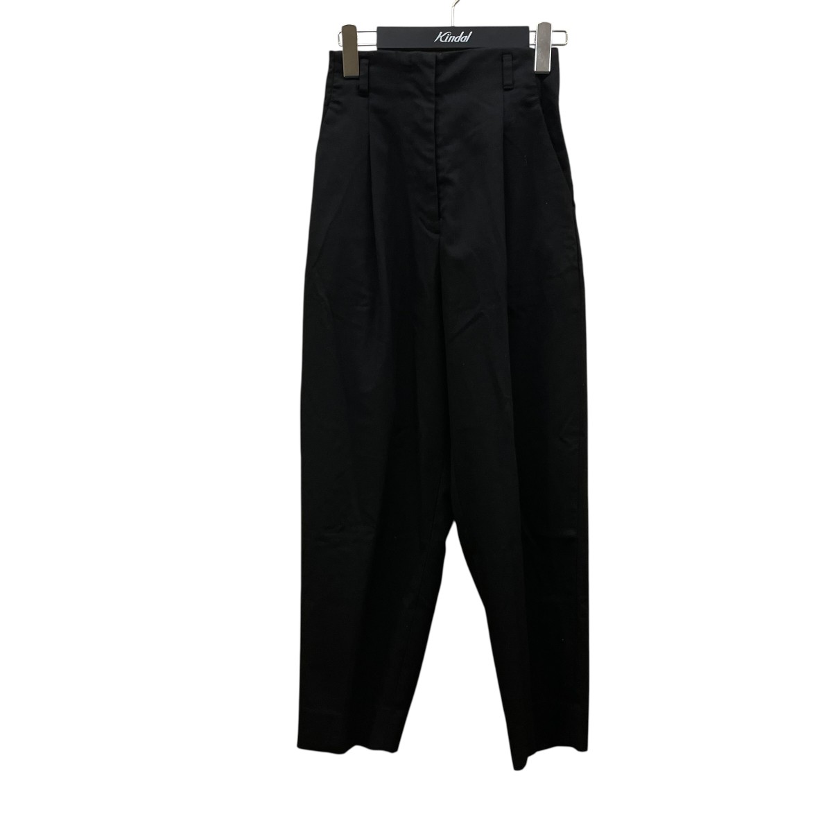 【中古】 NaLa High waist tapered テーパードパンツ イージーパンツ 24AW-LP1 ブラック サイズ:S 【310326】(ナラ)