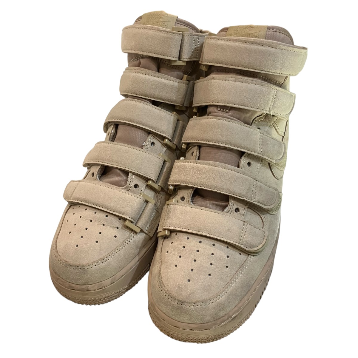 【中古】 NIKE×Billie Eilish　 「AIR FORCE 1 HIGH 07 SP」 ハイカットスニーカー DM7926 200 マッシュルーム サイズ：27CM 【010426】（ナイキ×ビリー アイリッシュ）