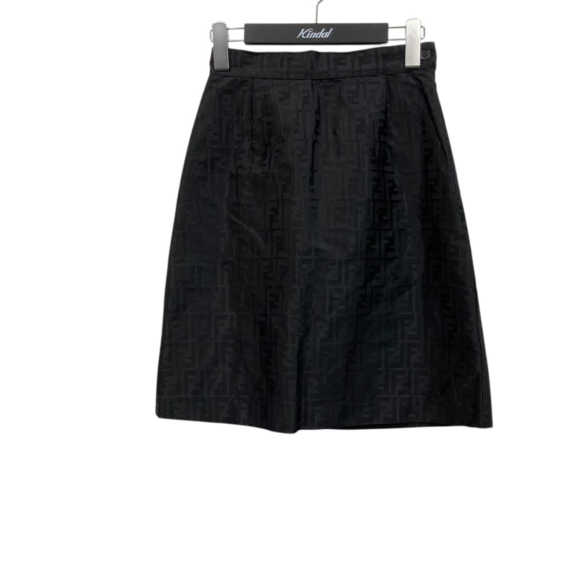 【中古】 FENDI　 ズッカ 総柄 スカート F080／37 ブラック サイズ：38 【010426】（フェンディ）