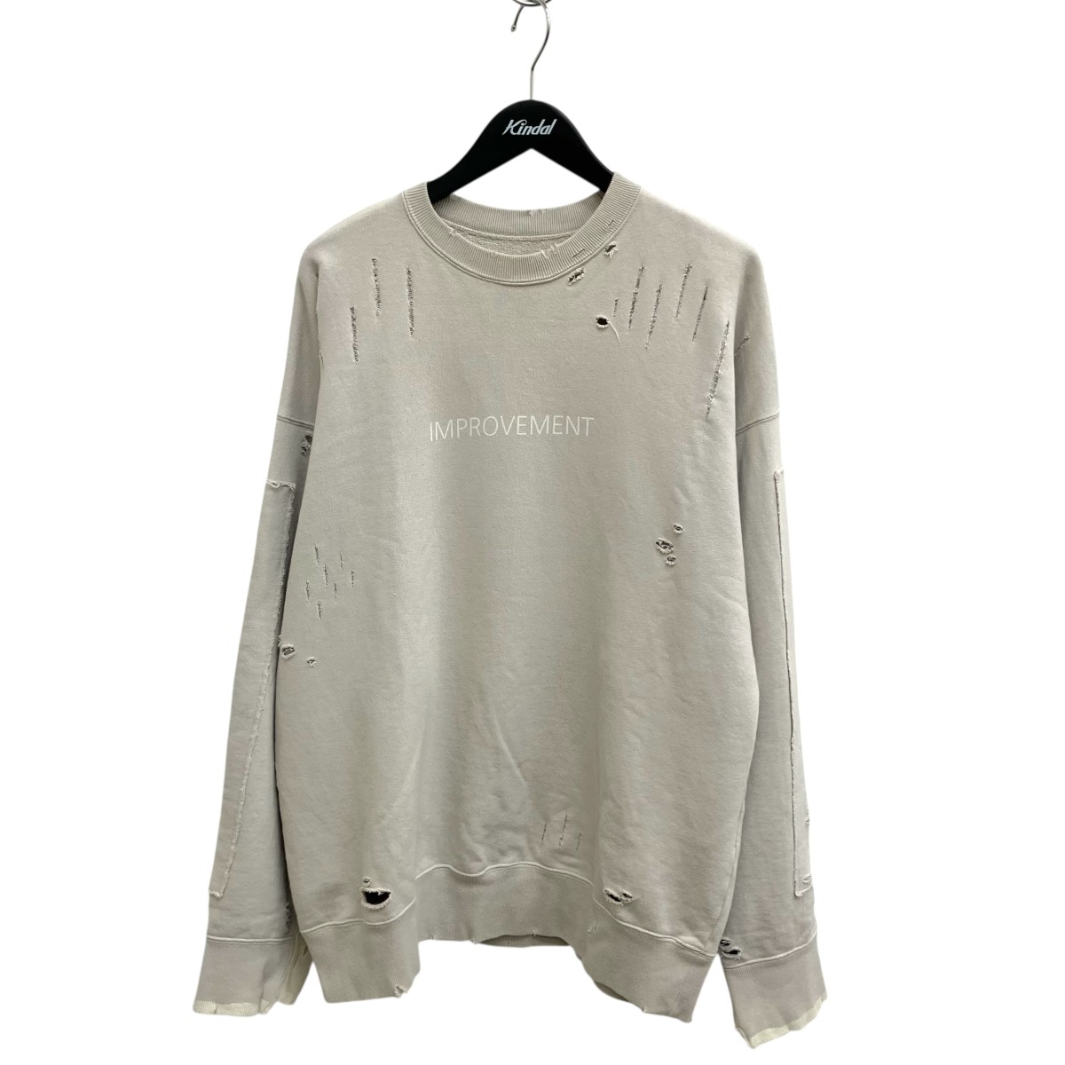 【中古】 stein　 OVERSIZED REBUILD SWEAT LS スウェット ST．682 ベージュ サイズ：S 【010426】（シュタイン）
