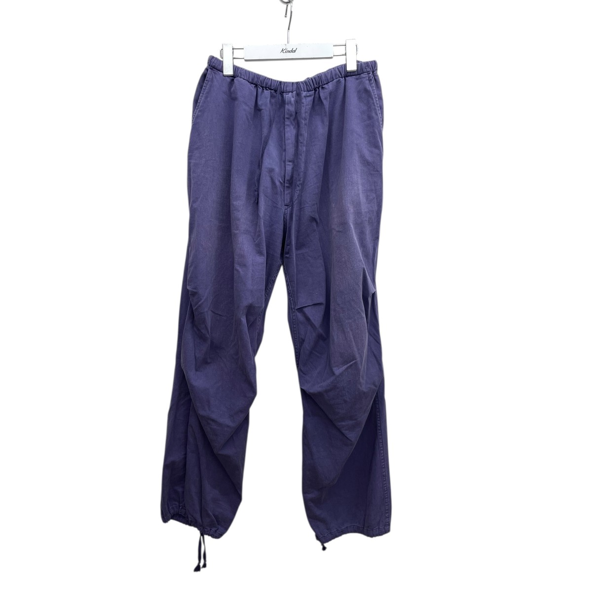 【中古】 COMOLI　 コットンドリルニータック パンツ Z01-03018 パープル サイズ：1 【010426】（コモリ）