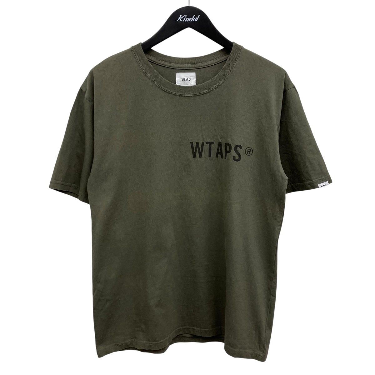 【中古】WTAPS ロゴカットソー オリーブ 大きさ：X02 【010426】（ダブルタップス）