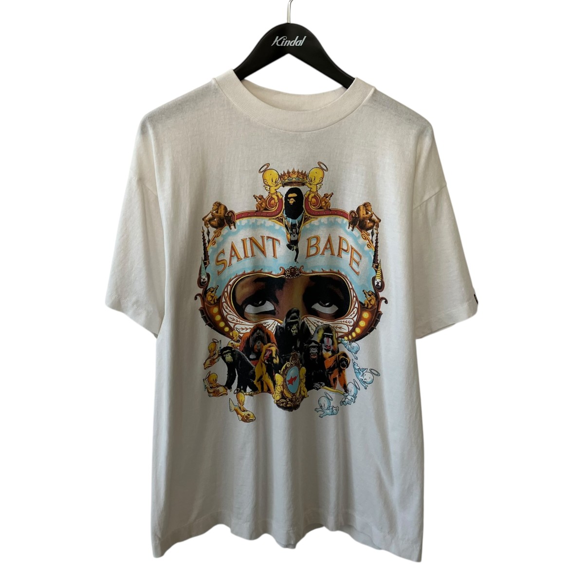 【中古】 SAINT MICHAEL　 25AW GENERATION BAPE SS TEE 半袖Tシャツ SM-HR1-0000-C36 ホワイト サイズ：M 【010426】（セントマイケル） 26,895円