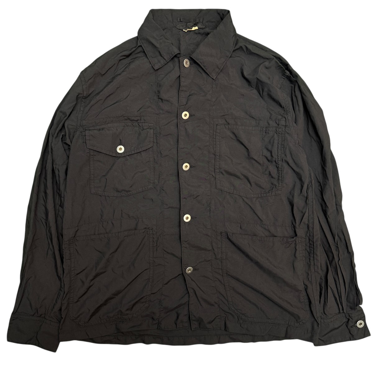 【中古】 COMME des GARCONS HOMME DEUX　 26SS／ 製品染めカバーオール ／チョアジャケット ／DQ-B043 ブラック サイズ：M 【010426】（コムデギャルソンオムドゥ）