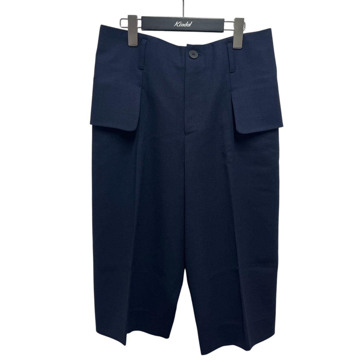 【中古】lea boberg　26SS Flap pocket Shorts ネイビー サイズ：1 【010426】（リア ボバーグ）｜ブランド古着のカインドオル