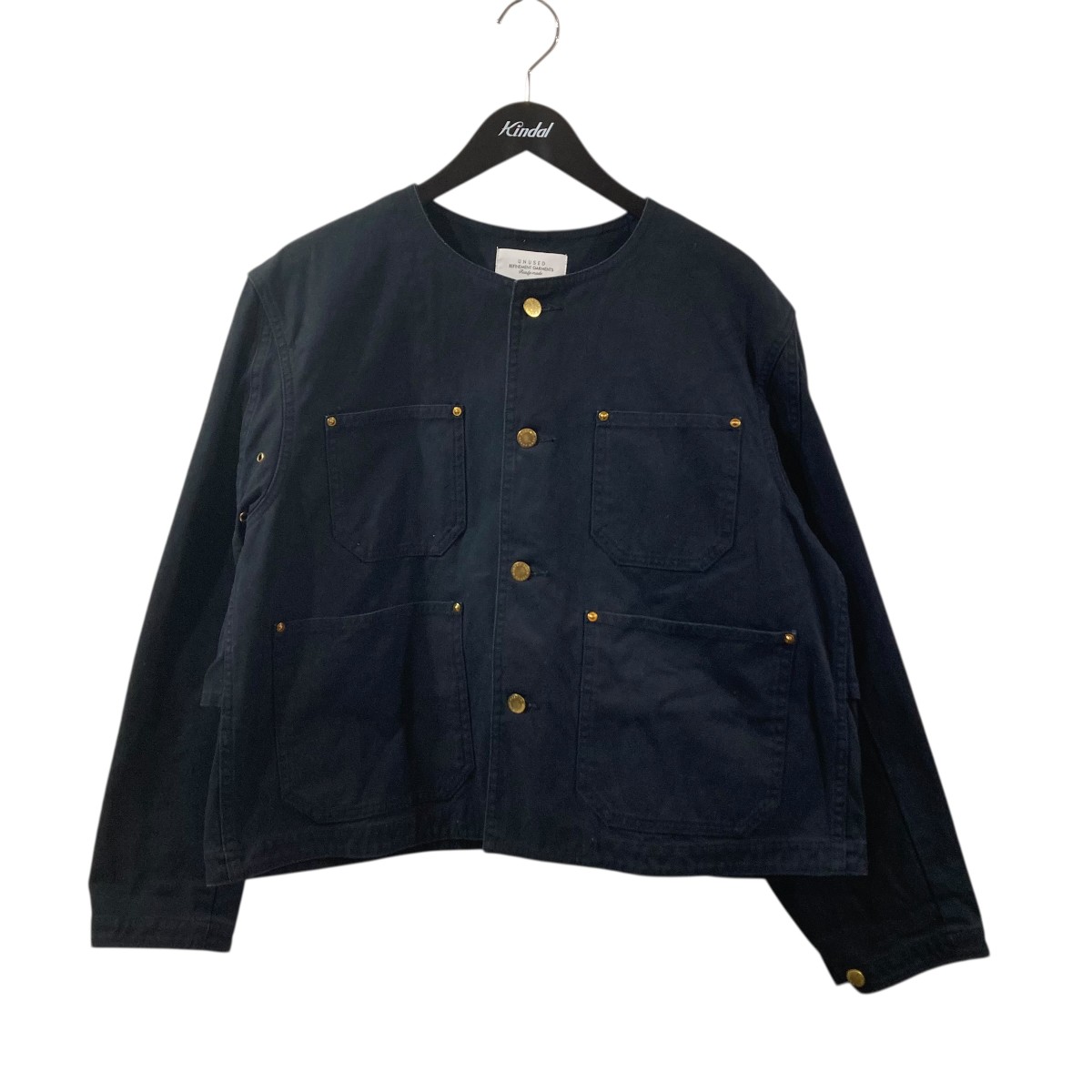 【中古】 UNUSED　 Duck jacket ノーカラージャケット US2489 ダークネイビー サイズ：2 【010426】（アンユーズド） 12,527円