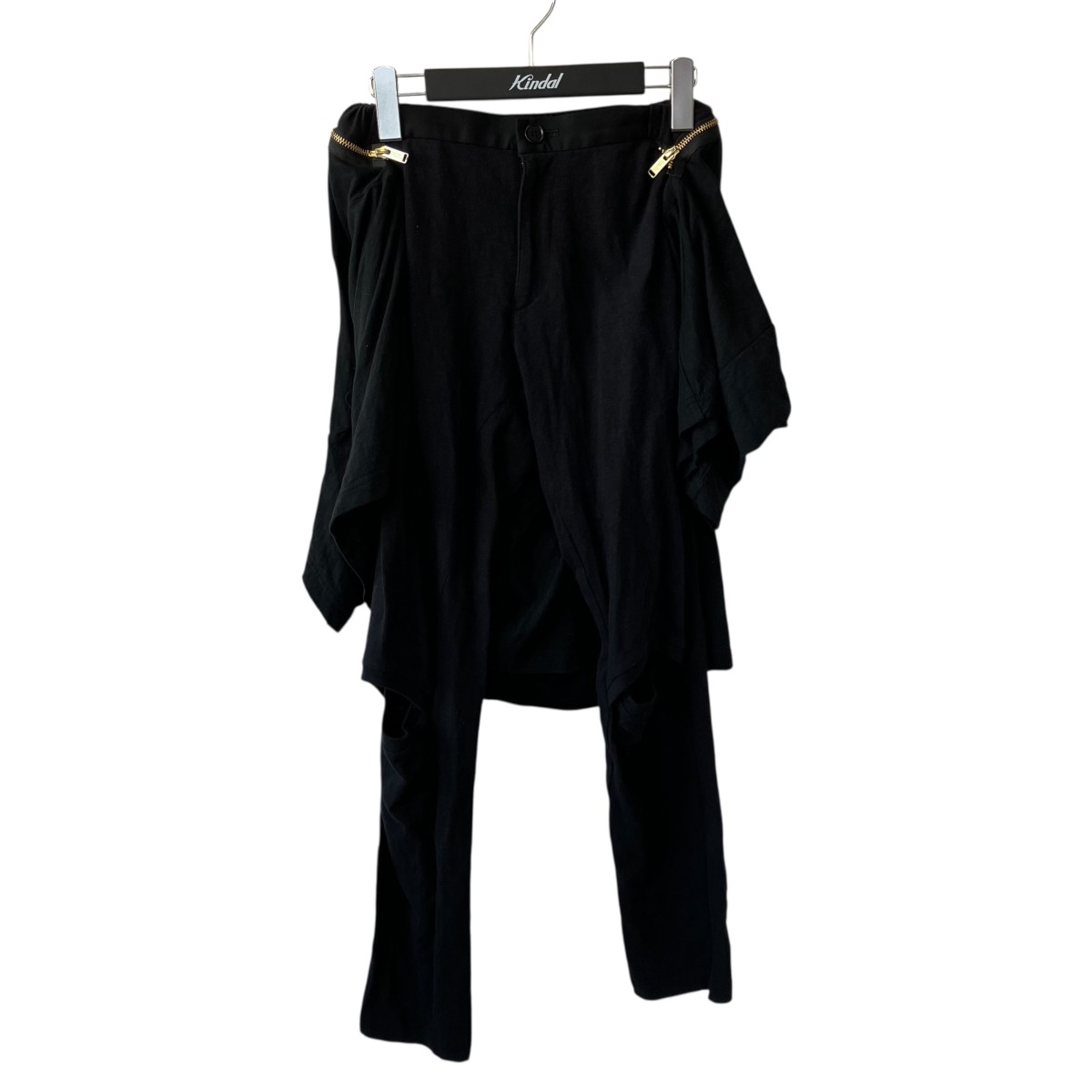【中古】 UNDERCOVER　 レイヤードパンツ UC1A1507 ブラック サイズ：1 【010426】（アンダーカバー）