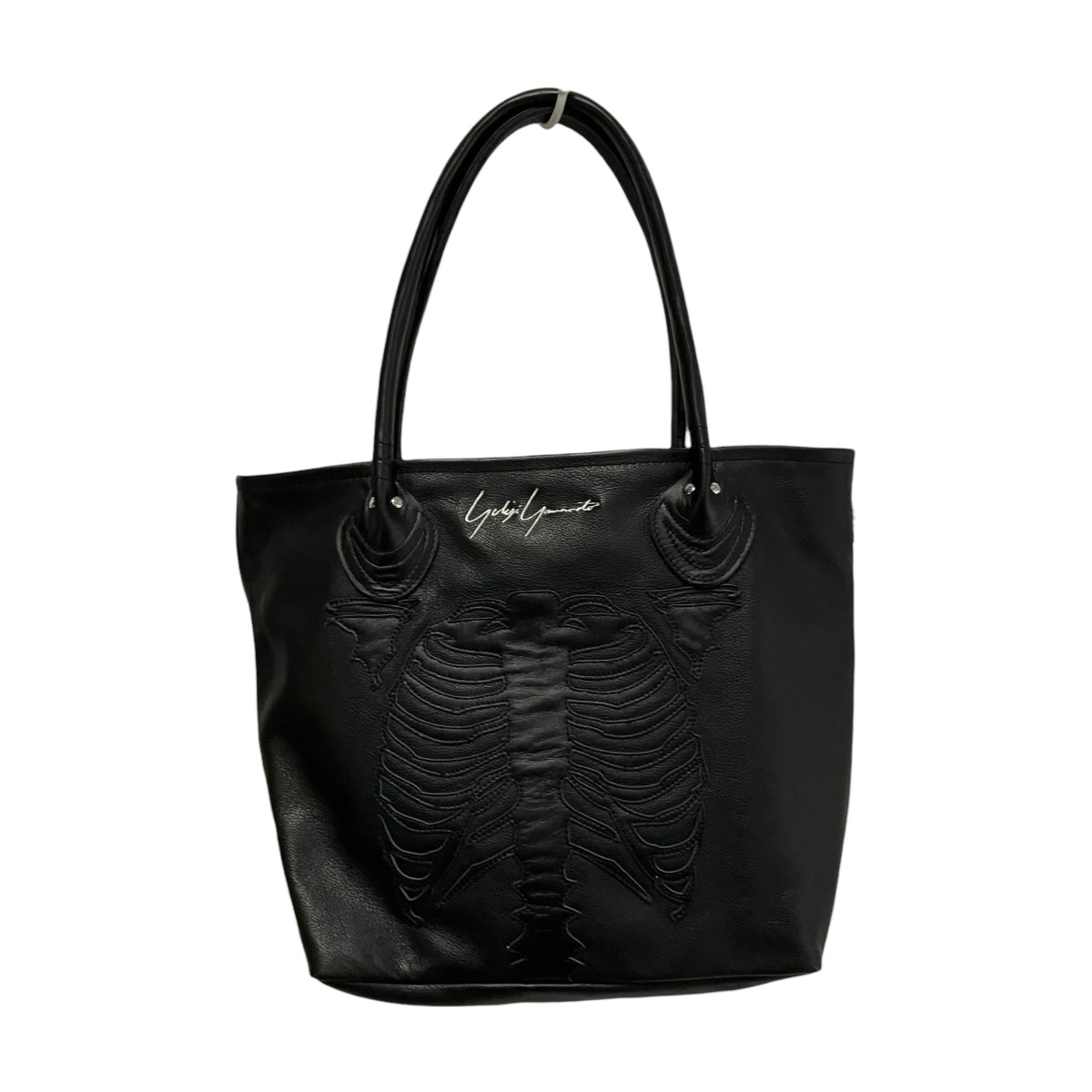 【中古】Yohji Yamamoto pour homme×VANSON 25AW LEATHERS BONE BAG トートバッグ HL-I10-782 黒いこと 【010426】（ヨウジヤマモトプールオム×バンソン）