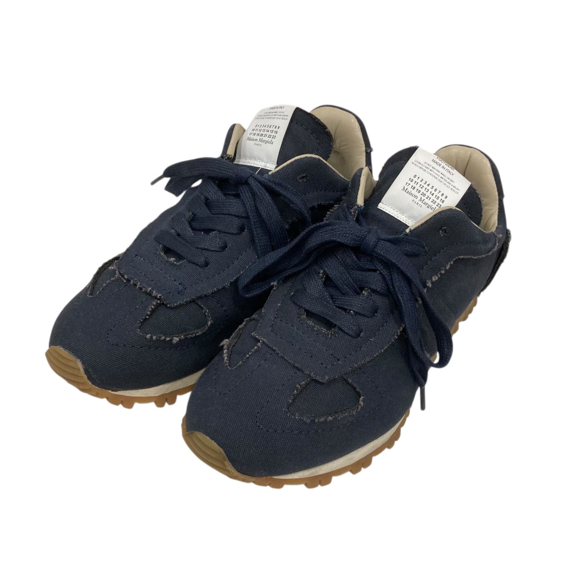 【中古】Maison Margiela ローカットスニーカー S57WS0372 ネイビー サイズ：37 【010426】（メゾンマルジェラ）