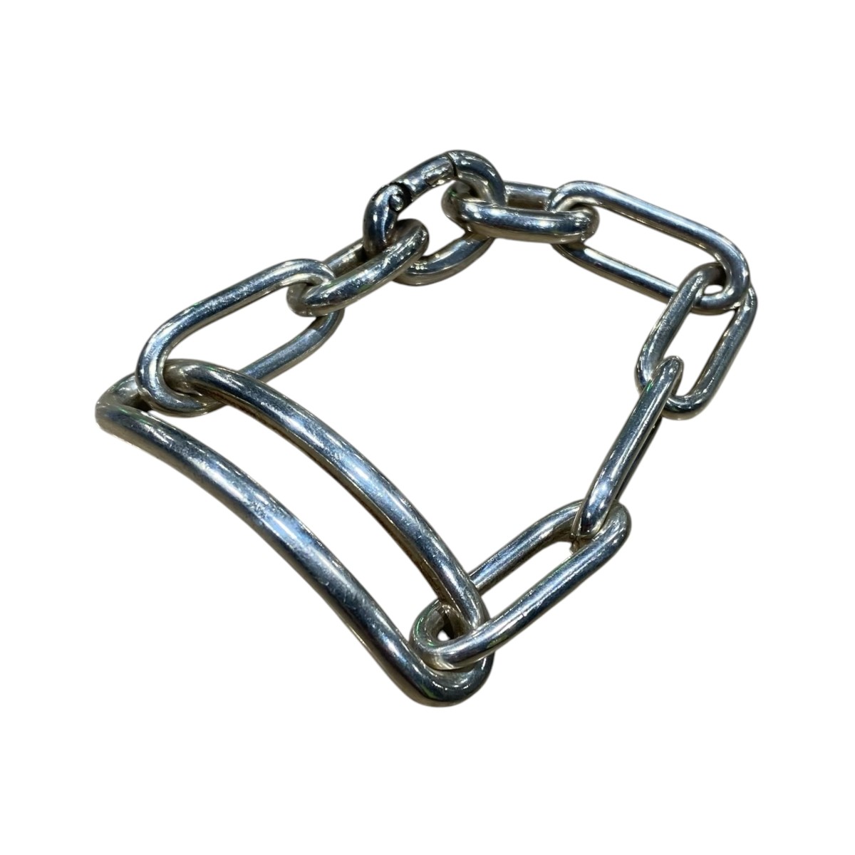 【中古】 blanc iris　 LA TOUR BRACELET シルバー サイズ：M 【010426】（ブランイリス）