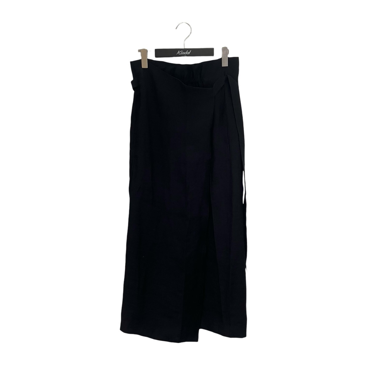 【中古】 styling／　 バックサテン2wayラップ スカート 16WFS244034 ブラック サイズ：0 【010426】（スタイリング）