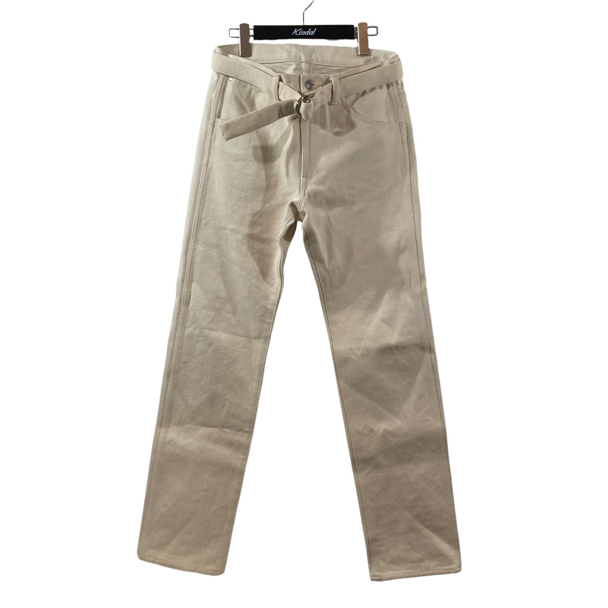 【中古】 COMOLI　 ストレートパンツ 12F-03002 アイボリー サイズ：ワンサイズ 【020426】（コモリ）