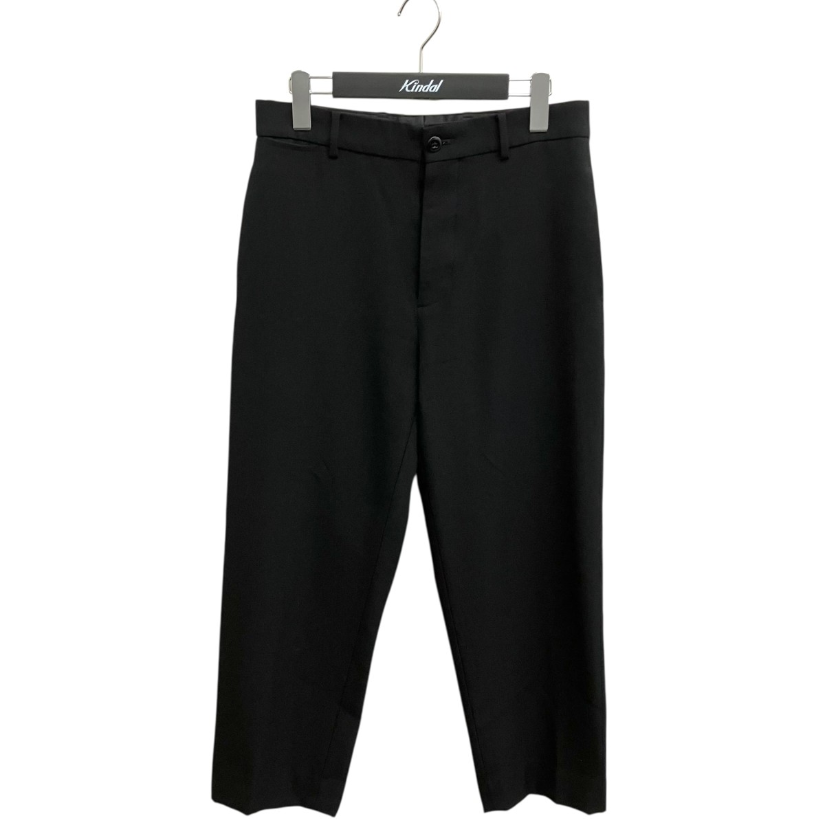 【中古】 ATON　 BACK SATIN BASIC PANTS パンツ 6951646 ブラック サイズ：02 【020426】（エイトン）