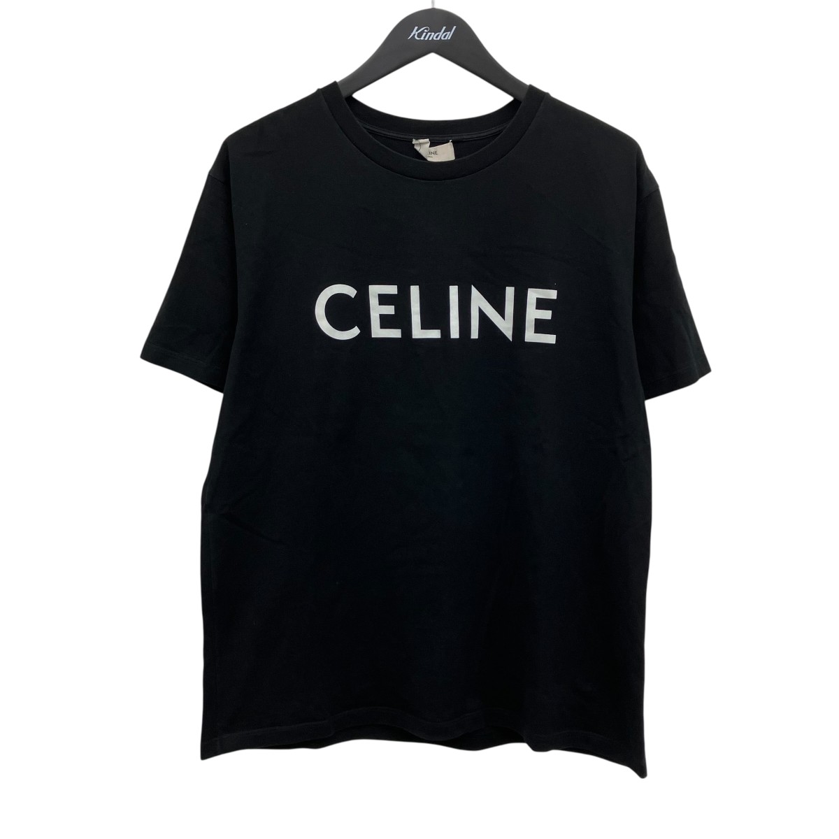【中古】\u003cBR\u003eCELINE\u003cBR\u003eロゴタイプ刷り上げるプルオーバー 黒いこと 大きさ：XL\u003cBR\u003e【必要経費思いかえす】