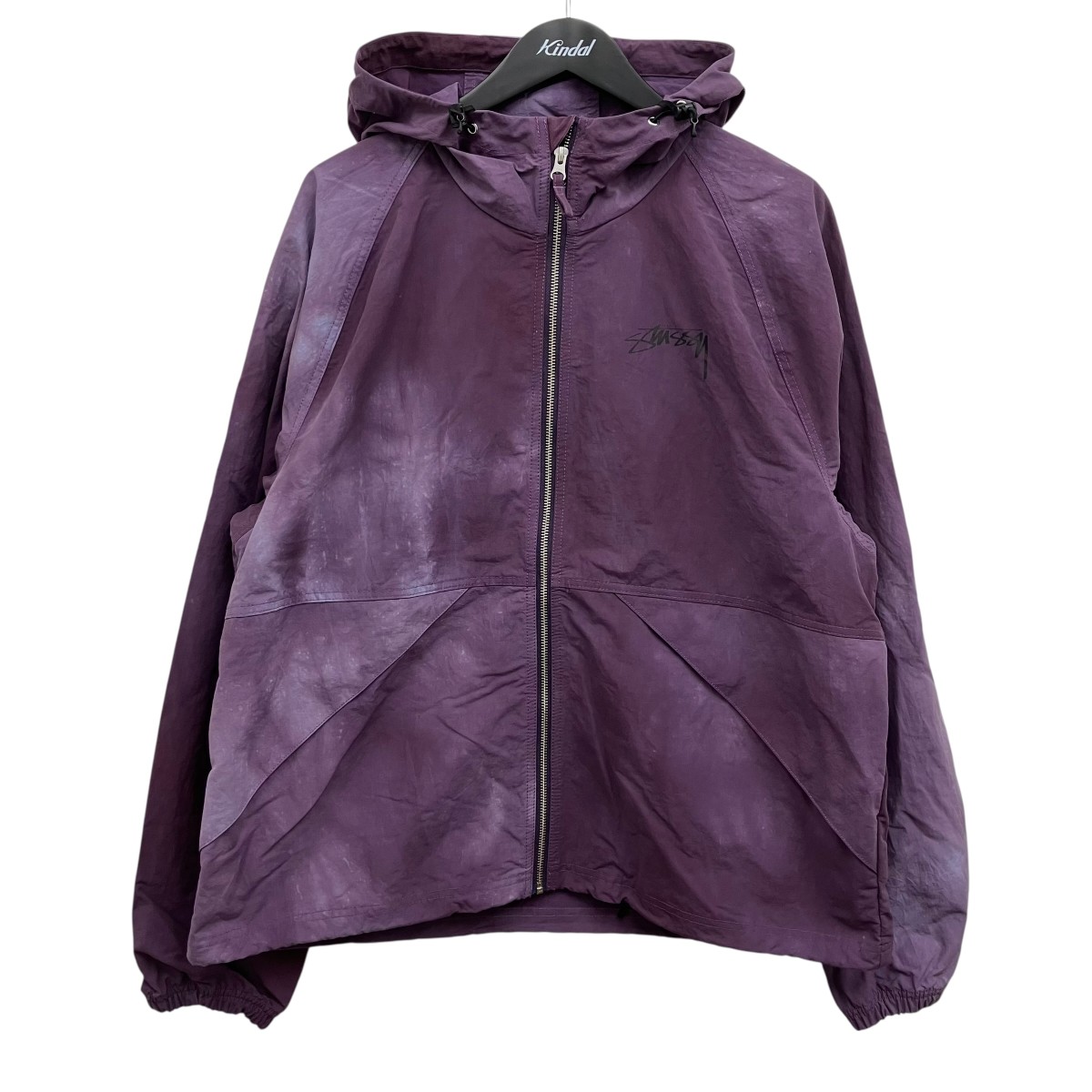【中古】 stussy　 BEACH SHELL WAVE DYE JACKET タイダイシェルジャケット パープル サイズ：M 【020426】（ステューシー）