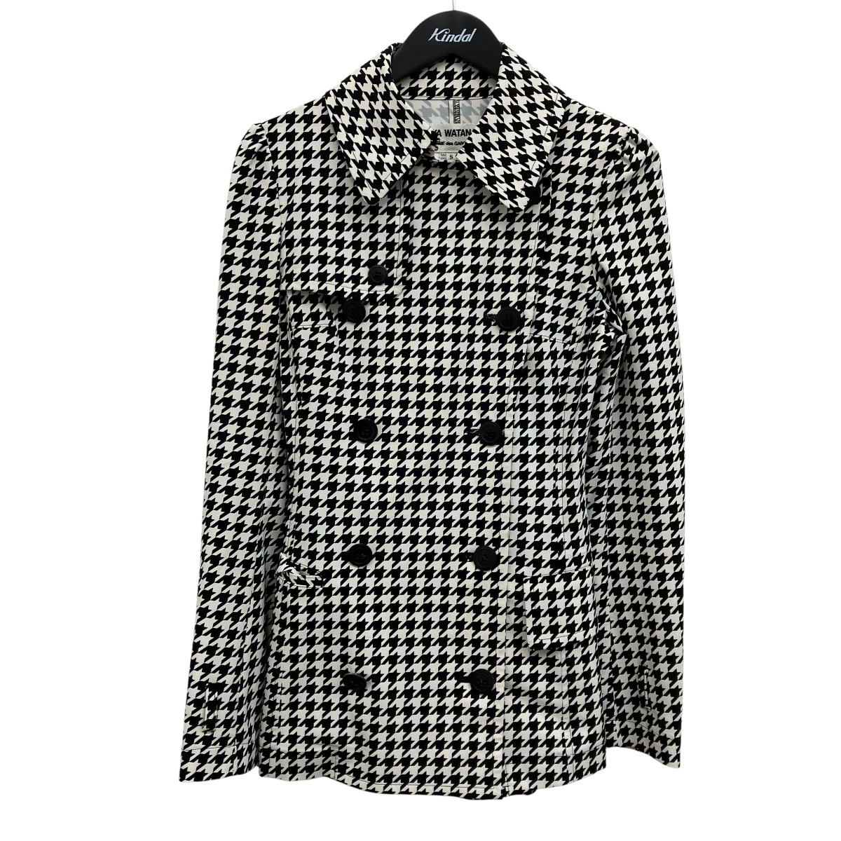 【中古】 JUNYA WATANABE CDG　 トレンチコート ホワイト×ブラック サイズ：S 【020426】（ジュンヤワタナベコムデギャルソン）