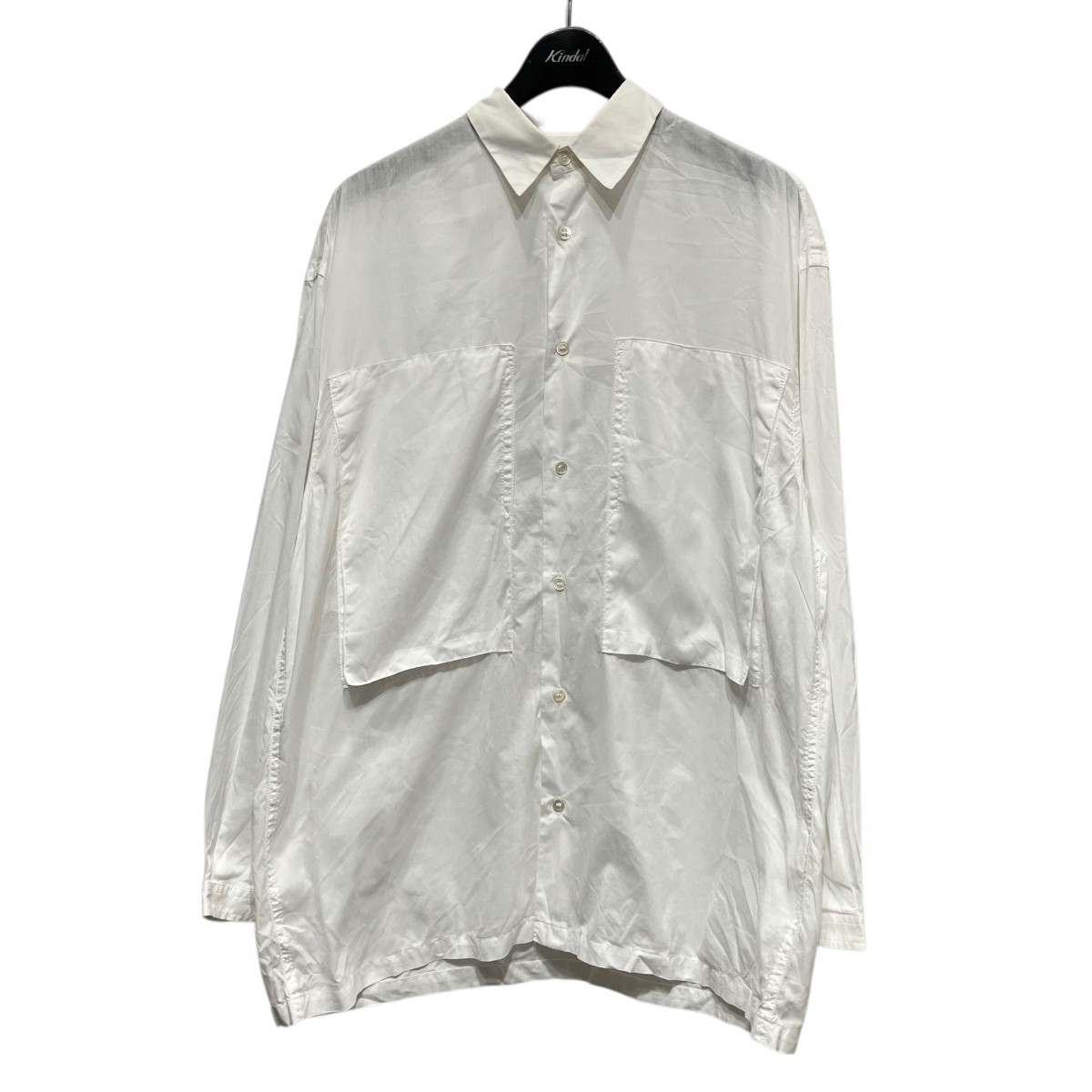 【中古】E．TAUTZ 長袖シャツ 63-11-811027 ホワイト サイズ：S 【290426】（イートウツ）