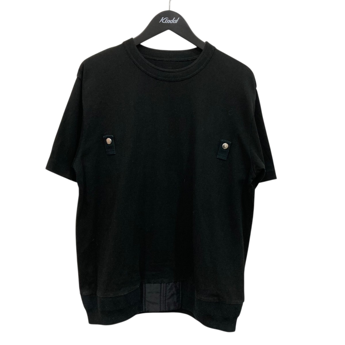 【中古】sacai Cotton Jersey T-Shirt 半袖カットソー 25-03798M ブラック サイズ：1 【020426】（サカイ）