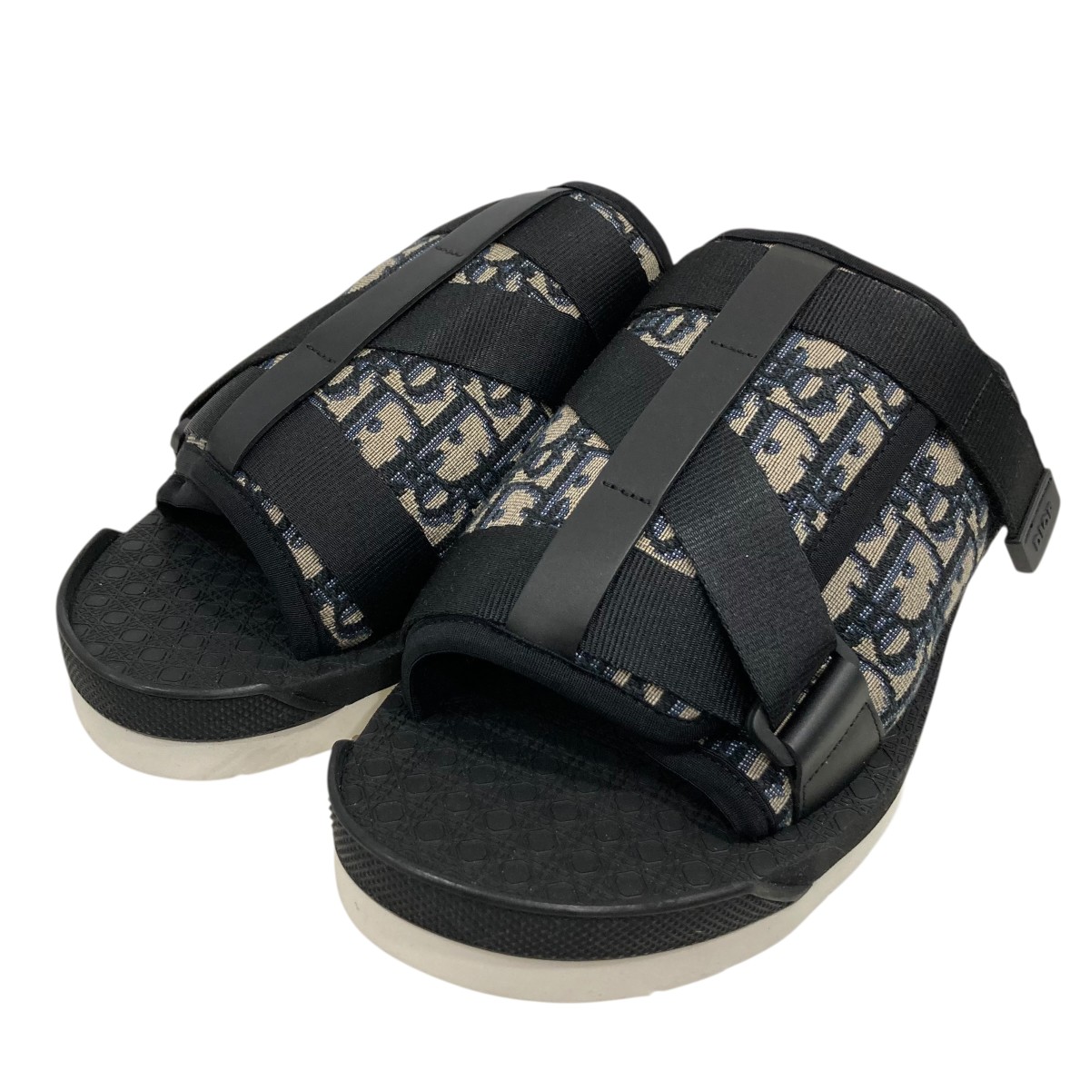 【中古】 DIOR　 オブリーク柄 サンダル LS0221 ベージュ サイズ：44 【030426】（ディオール）