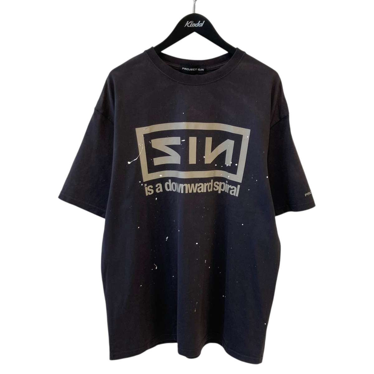 【中古】 PROJECT G／R　 ZYGON HOODIE ヌビアン大阪店限定 Tシャツ グレー 【030426】（プロジェクト ジーアール）