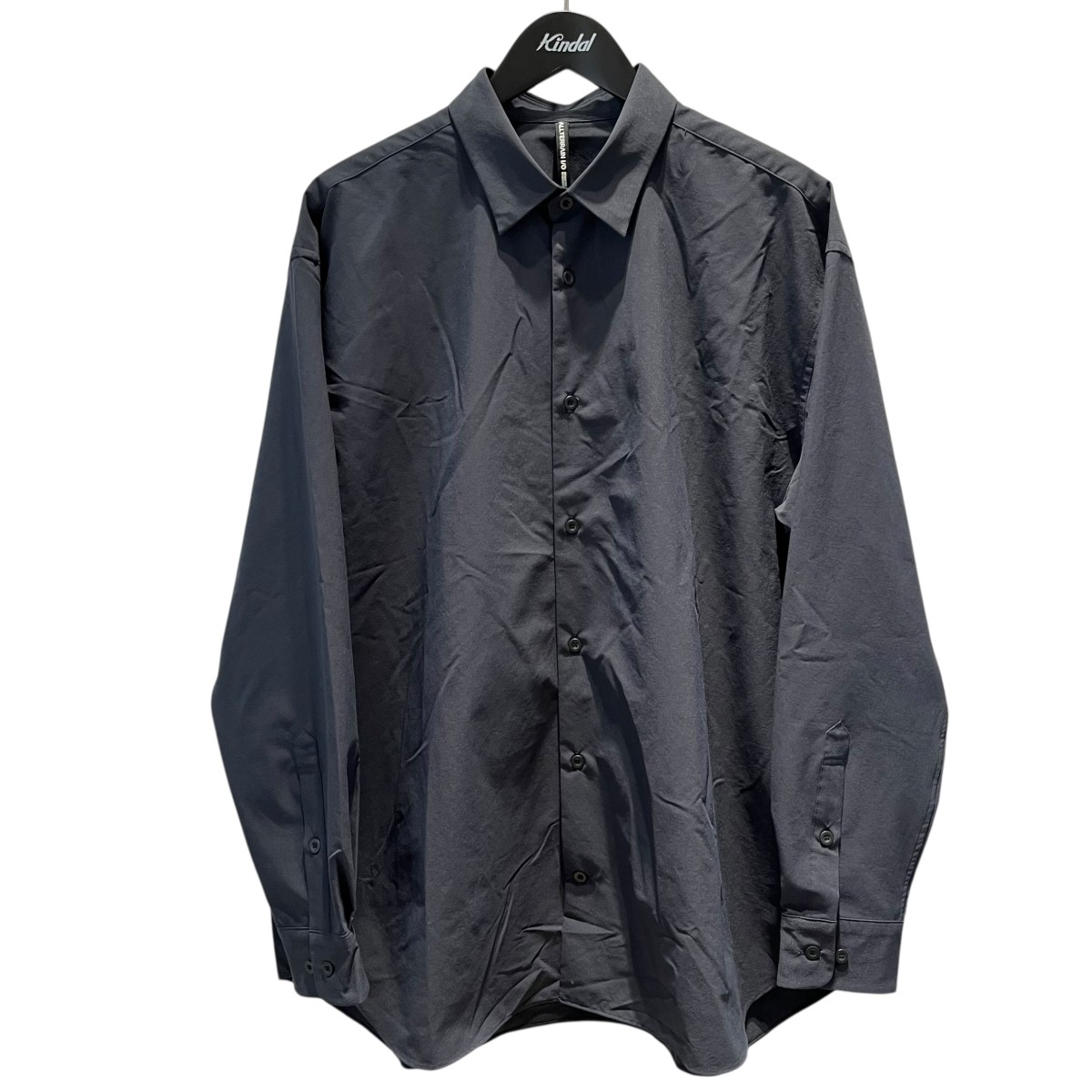 【中古】 Descente ALLTERRAIN　 ソロテックスレギュラーカラーシャツ 無地 長袖シャツ DLMXGB50 ネイビー サイズ：XL 【020426】（デサントオルテライン）