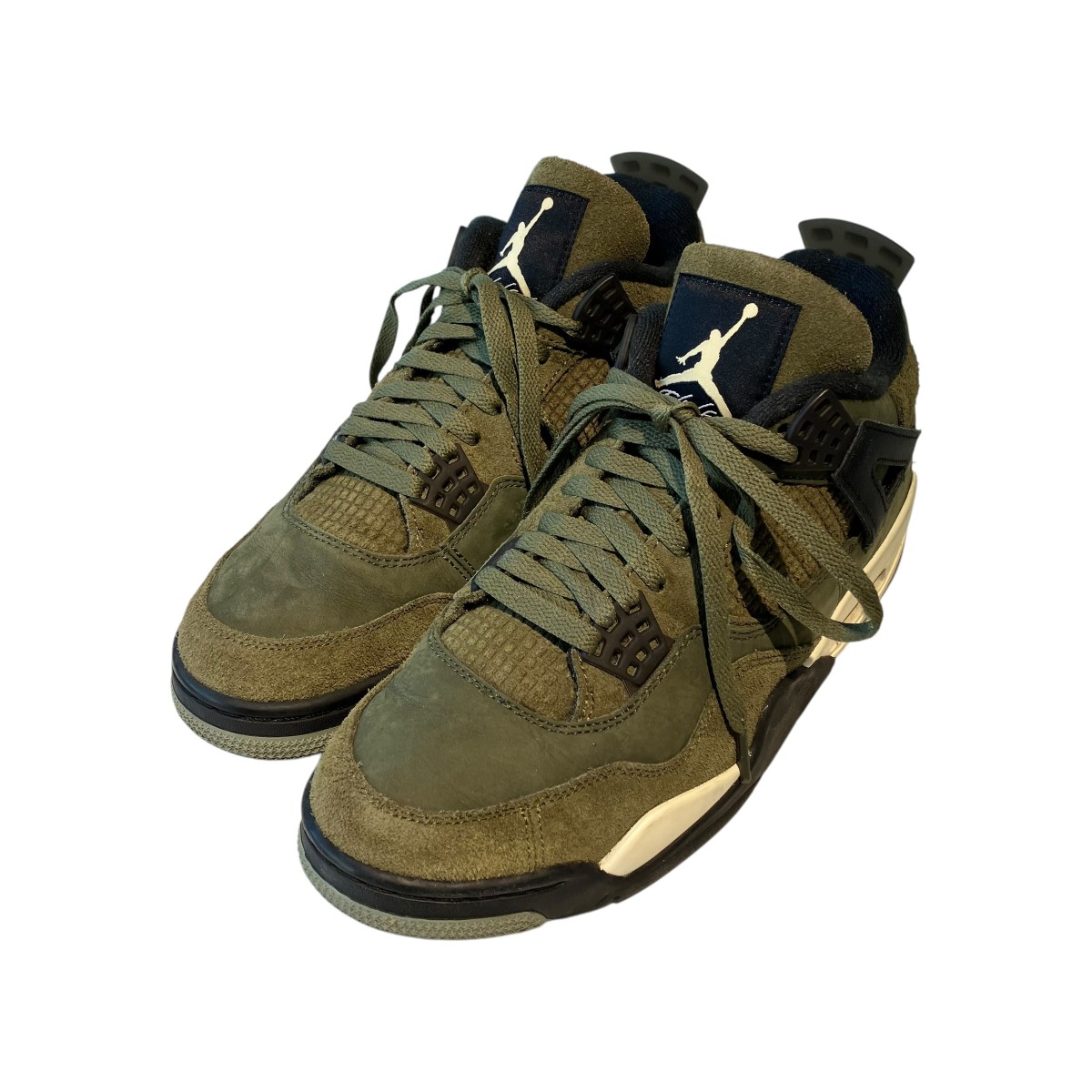 【中古】 NIKE　 Air Jordan 4 Retro SE Craft Olive ハイカットスニーカー FB9927-200 グリーン サイズ：28 【030426】（ナイキ）