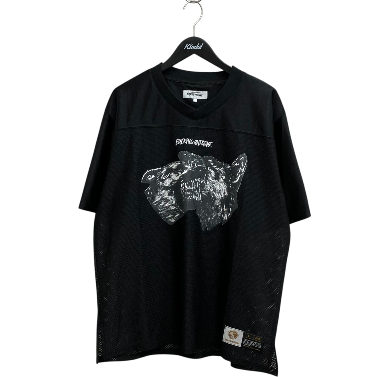 【中古】 Fucking Awesome　 DOGS FB JERSEY 半袖Tシャツ ブラック サイズ：L 【030426】（ファッキングオーサム）
