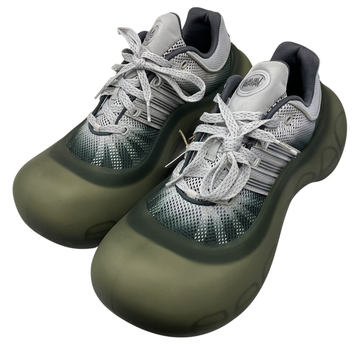 【中古】adidas×AVAVAV Moonrubber Megaride ローカットスニーカー 薄墨色 大きさ：28.5珊 【030426】（アディダス×アヴァヴァヴ）