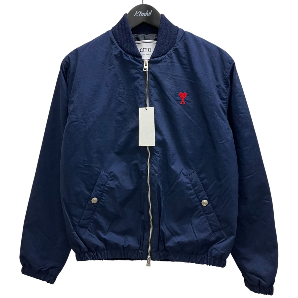【中古】 AMI Alexandre Mattiussi　 ナイロンジャケット ネイビー サイズ：XS 【030426】（アミアレクサンドルマテュッシ）