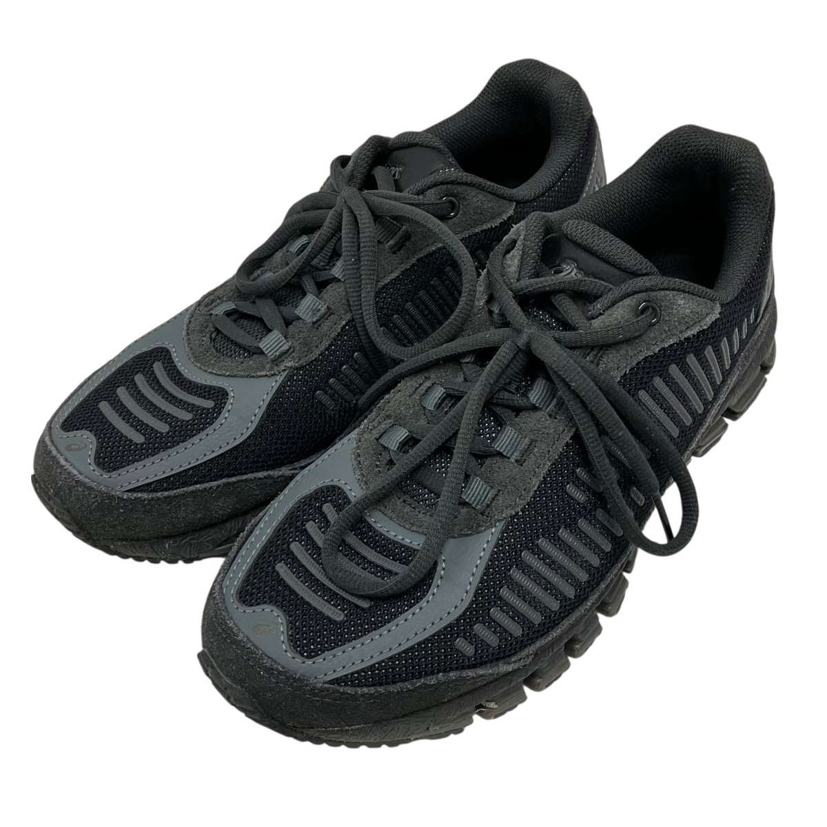 【中古】 asics　 GEL-QUANTUM 360 I AMP ローカットスニーカー ブラック×グレー サイズ：24cm 【030426】（アシックス）