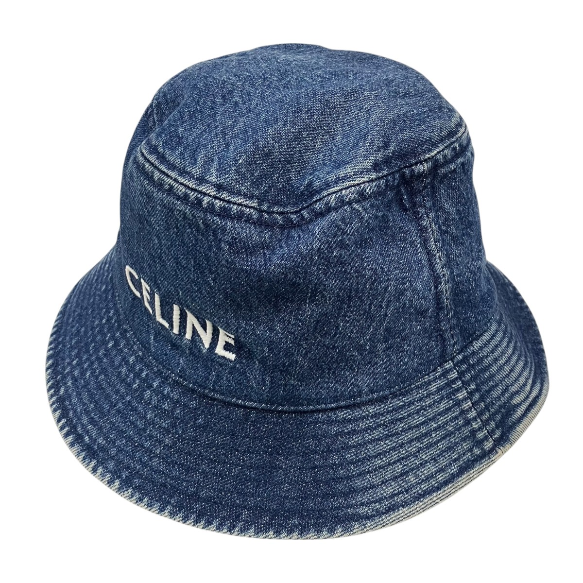 【中古】 CELINE　 バケットハット インディゴ サイズ：M 【030426】（セリーヌ）