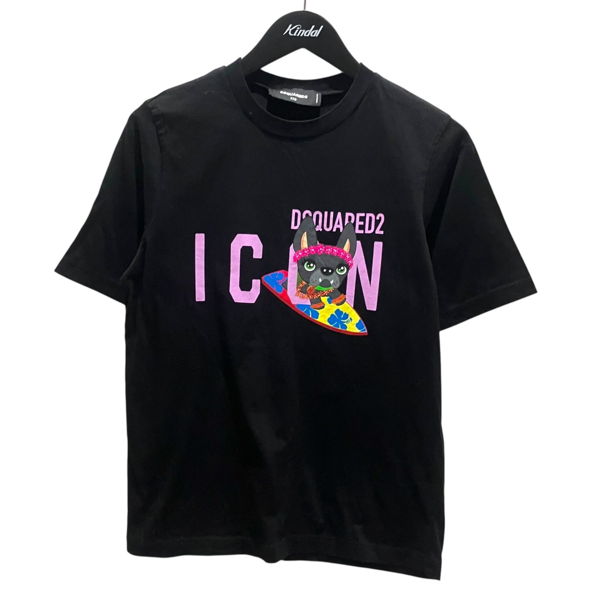 【中古】 DSQUARED2 半袖Tシャツ S80GC0049 ブラック サイズ:XXS 【030426】(ディースクエアード)