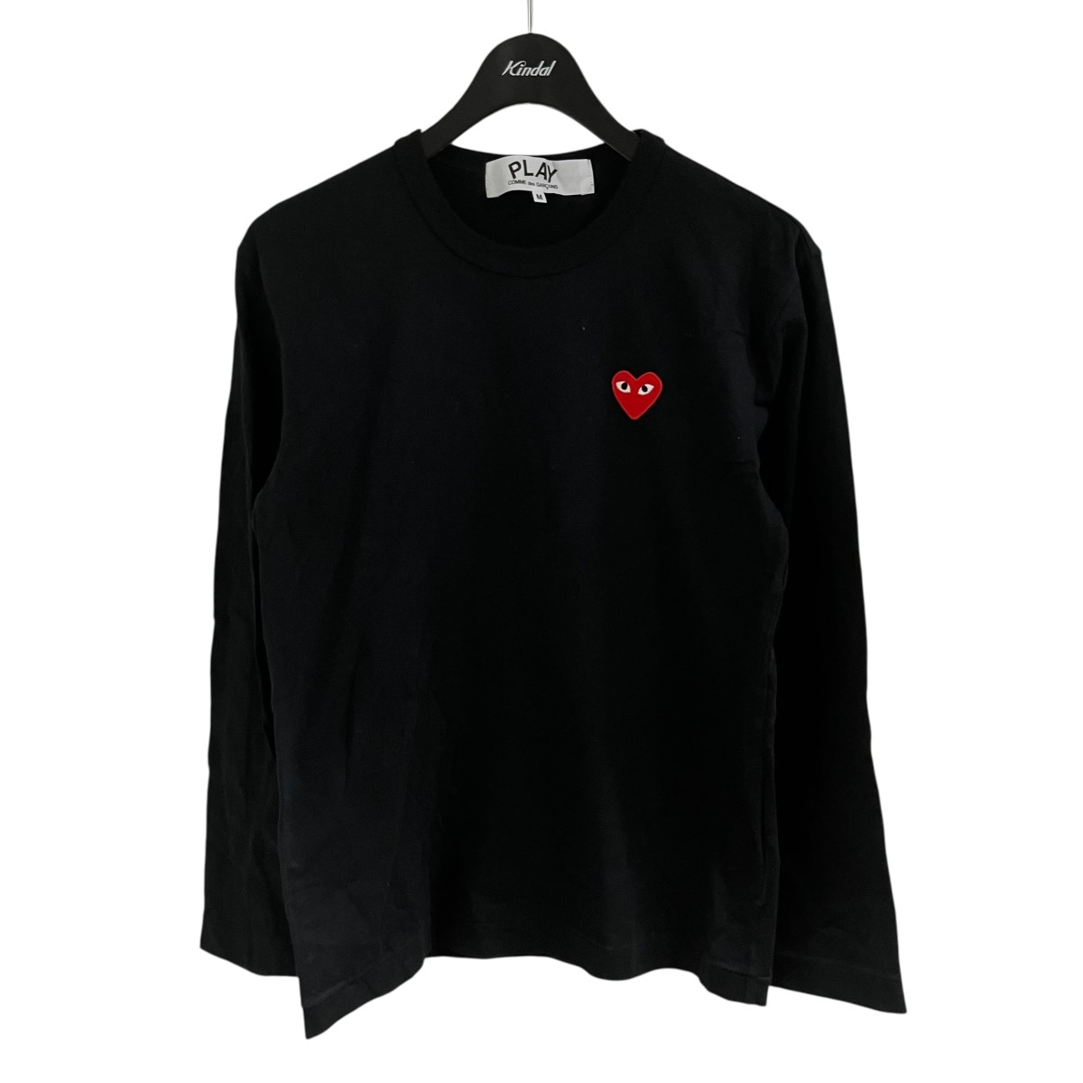 【中古】 PLAY COMME des GARCONS　 ハートロゴ刺繍カットソー ブラック サイズ：M 【030426】（プレイコムデギャルソン） 7,568円