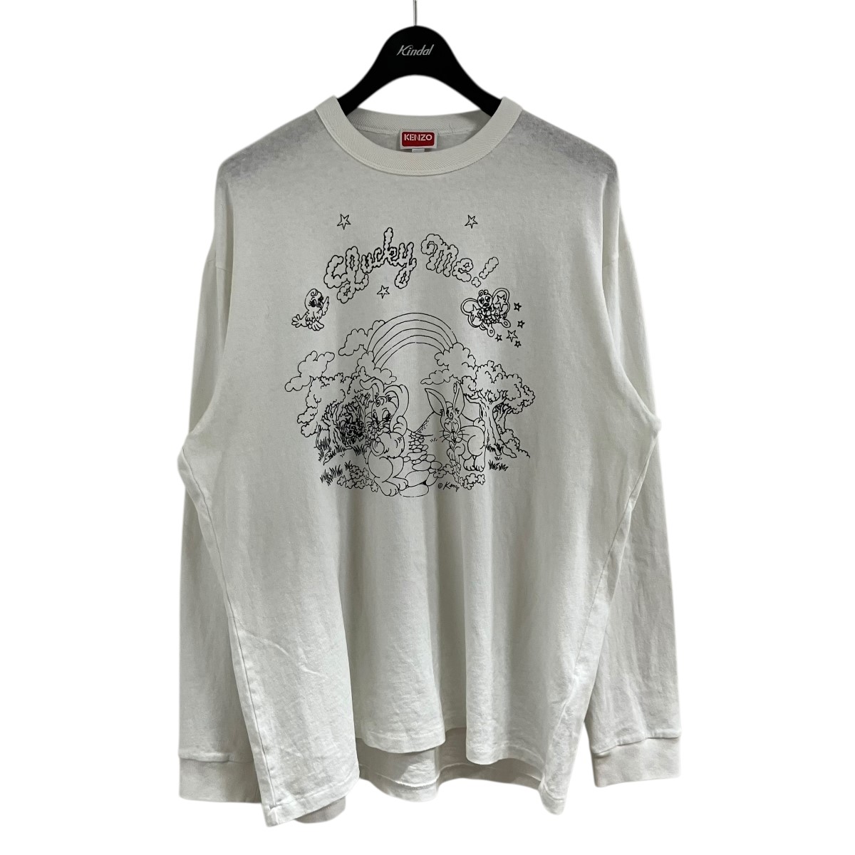 【中古】 KENZO　 プリントカットソー ホワイト サイズ：M 【030426】（ケンゾー）
