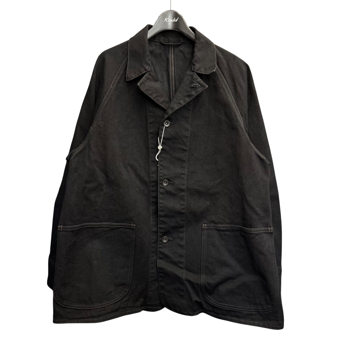 【中古】 COMOLI　 26SS ブラックデニム ワークジャケット デニムワークジャケット D01 01002 ブラック サイズ：1 【030426】（コモリ）