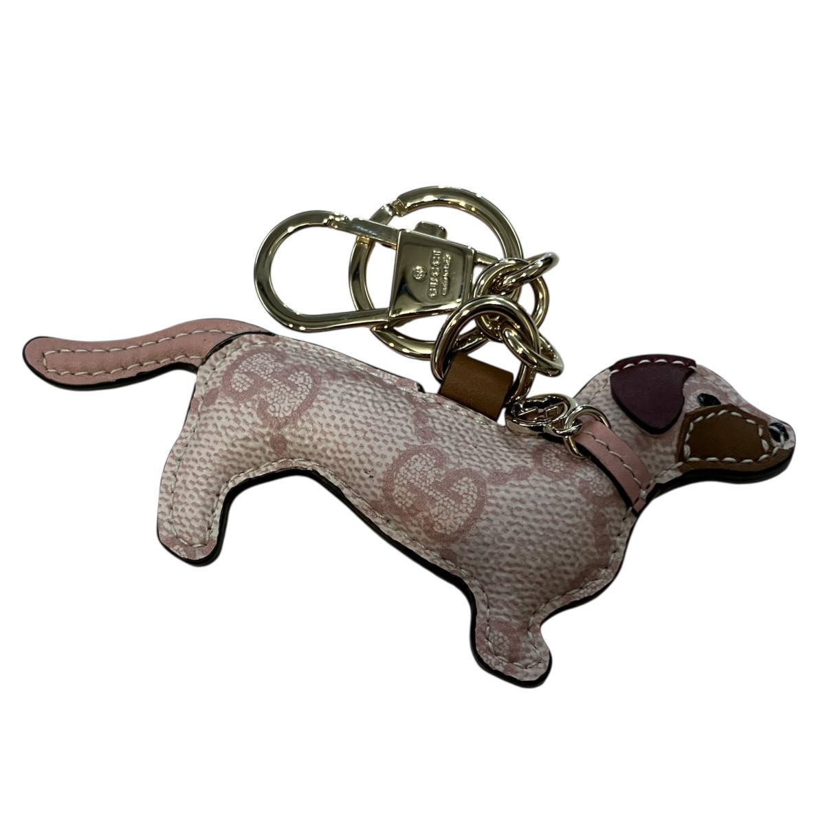 【中古】GUCCI 飼い犬 シェイプ 御徒面子 惹き付ける サクラ色 【040426】（グッチ）