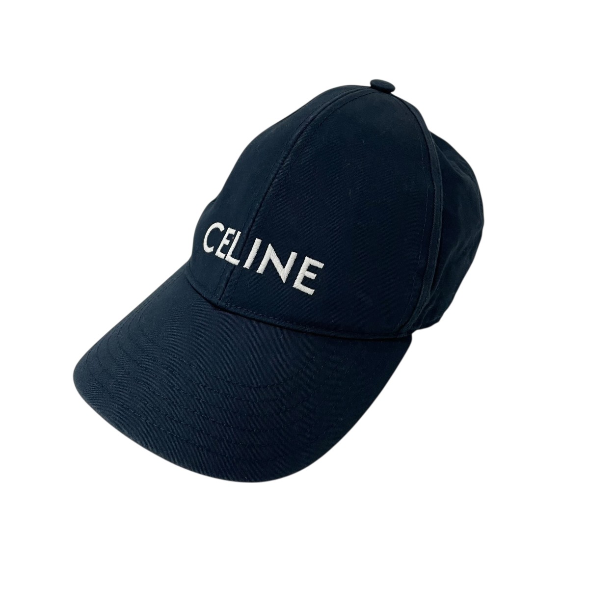 【中古】CELINEロゴベースボールキャップ 2AUA1969P ネイビー サイズ：S【価格見直し】｜ブランド古着のカインドオル