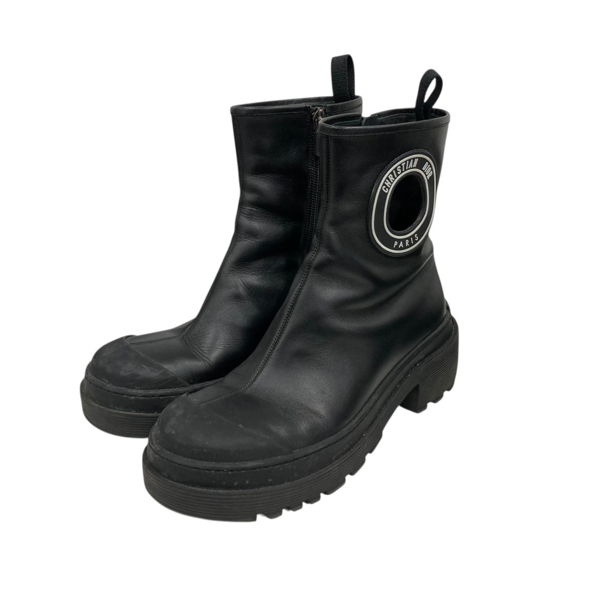 【中古】Christian Dior 遊撃手ブーツ MT0422 黒いこと 大きさ：36 1/2 【040426】（ディオール）