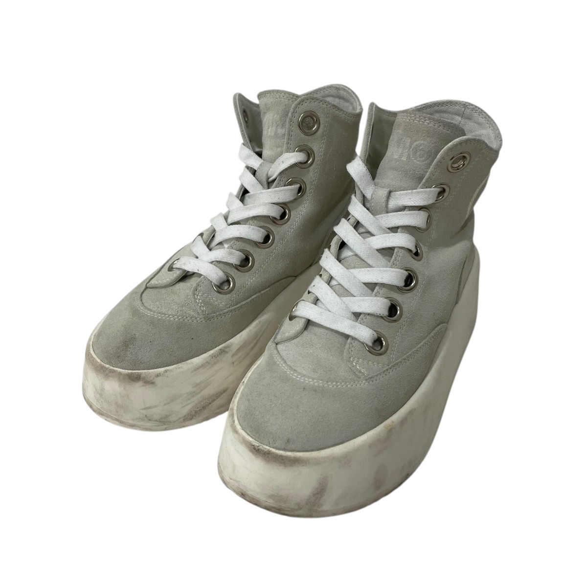 【中古】MM6 Maison Margiela ハイカットスニーカー グレー サイズ：36 【040426】（マルタンマルジェラ）