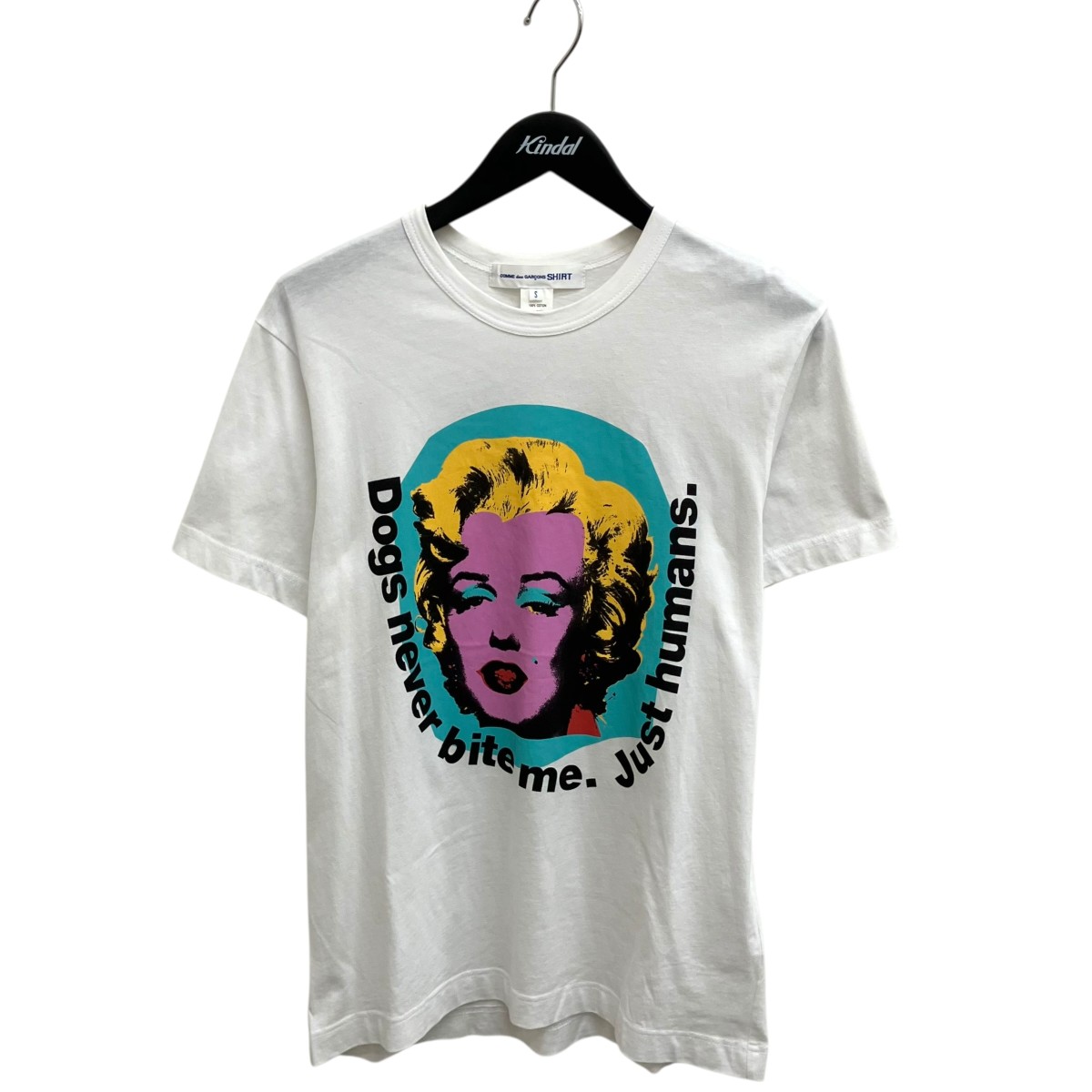 【中古】 COMME des GARCONS SHIRT　 24SS ×Andy Warhol 半袖Tシャツ FM-T005 ホワイト サイズ：S 【040426】（コムデギャルソンシャツ）